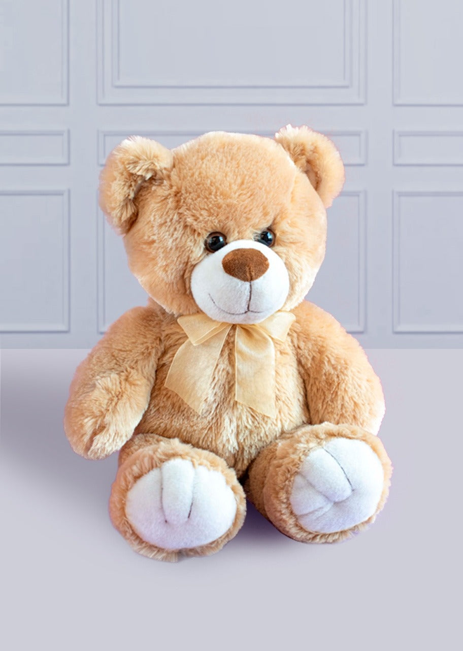 15 Tulipanes Rojos y Oso de Peluche