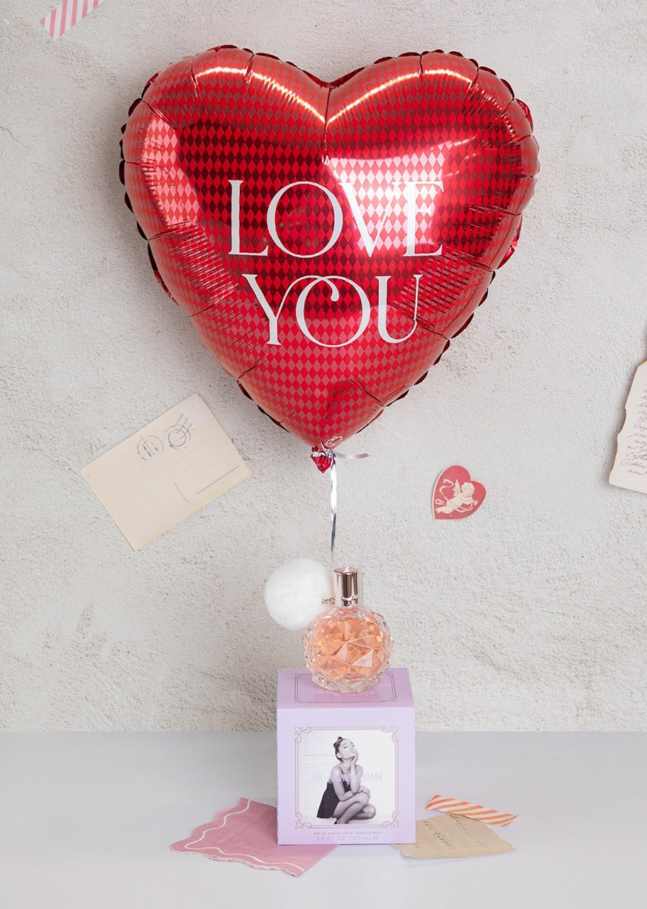 Perfume Ariana Grande con Globo Love You